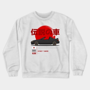 Street Tuners Black Del Sol JDM Crewneck Sweatshirt